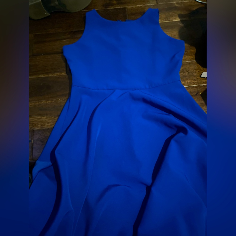 blue homecoming dress, goes to knees